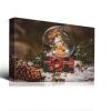 1pcs Drop-Shipping Christmas Winter Wall Art Festival Paintings Decorations Party Picutres Gift Poster for Home Wall Decor Framed-3624in- Thickness 1.