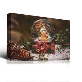1pcs Drop-Shipping Christmas Winter Wall Art Festival Paintings Decorations Party Picutres Gift Poster for Home Wall Decor Framed-3624in- Thickness 1.