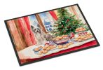 Chinese Crested Christmas Cookies Doormat Front Door Mat Indoor Outdoor Rugs for Entryway, Non Slip Washable Low Pile, 24H X 36W