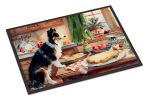 Border Collie Christmas Cookies Doormat Front Door Mat Indoor Outdoor Rugs for Entryway, Non Slip Washable Low Pile, 24H X 36W
