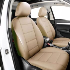 Leather Car Seat Covers Full Set 5-Seats Front Rear Protector Cushion For TOYOTA