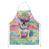 Pug Hippie Dawg Apron Cooking Kitchen Server Baking Crafts Gardening for Adult Women Men, Unisex, Large, Multicolor