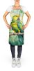 Yellownaped Amazon Parrot Apron Cooking Kitchen Server Baking Crafts Gardening for Adult Women Men, Unisex, Large, Multicolor