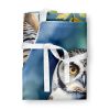 Northern Hawk Owl Apron Cooking Kitchen Server Baking Crafts Gardening for Adult Women Men, Unisex, Large, Multicolor