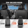 VEVOR Seat Covers, Universal Car Seat Covers Full Set Seats, Front and Rear Seat, 9pcs Faux Leather Seat Cover, Semi-enclosed Design