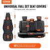 VEVOR Seat Covers, Universal Car Seat Covers Full Set Seats, Front and Rear Seat, 9pcs Faux Leather Seat Cover, Semi-enclosed Design