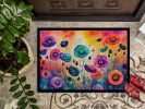 Anemones in Color Doormat Front Door Mat Indoor Outdoor Rugs for Entryway, Non Slip Washable Low Pile, 24H X 36W