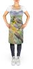 Wyoming Western Meadowlark Apron Cooking Kitchen Server Baking Crafts Gardening for Adult Women Men, Unisex, Large, Multicolor