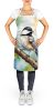 Massachusetts Blackcapped Chickadee Apron Cooking Kitchen Server Baking Crafts Gardening for Adult Women Men, Unisex, Large, Multicolor