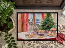 Chinese Crested Christmas Cookies Doormat Front Door Mat Indoor Outdoor Rugs for Entryway, Non Slip Washable Low Pile, 24H X 36W