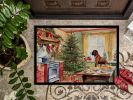 Boxer Christmas Cookies Doormat Front Door Mat Indoor Outdoor Rugs for Entryway, Non Slip Washable Low Pile, 24H X 36W