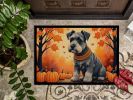 Schnauzer Fall Doormat Front Door Mat Indoor Outdoor Rugs for Entryway, Non Slip Washable Low Pile, 24H X 36W