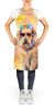 Airedale Terrier Hippie Dawg Apron Cooking Kitchen Server Baking Crafts Gardening for Adult Women Men, Unisex, Large, Multicolor