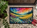 Buttercups in Color Doormat Front Door Mat Indoor Outdoor Rugs for Entryway, Non Slip Washable Low Pile, 24H X 36W