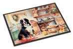 Bernese Mountain Dog Christmas Cookies Doormat Front Door Mat Indoor Outdoor Rugs for Entryway, Non Slip Washable Low Pile, 24H X 36W