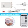 96 LED Curtain Icicle Lights for Party Christmas Decor - 8 Mode, Remote Control