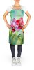 Orchids in Watercolor Apron Cooking Kitchen Server Baking Crafts Gardening for Adult Women Men, Unisex, Large, Multicolor
