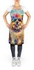 Chow Chow Hippie Dawg Apron Cooking Kitchen Server Baking Crafts Gardening for Adult Women Men, Unisex, Large, Multicolor